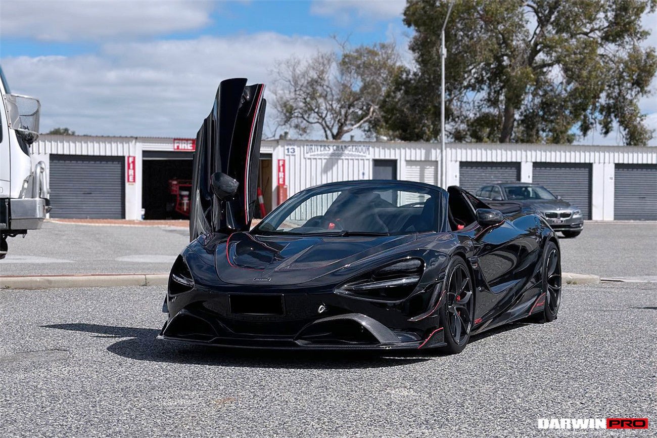 2017-2023 McLaren 720s Se²NWB Style Carbon Fiber Front Bumper Canards - DarwinPRO Aerodynamics