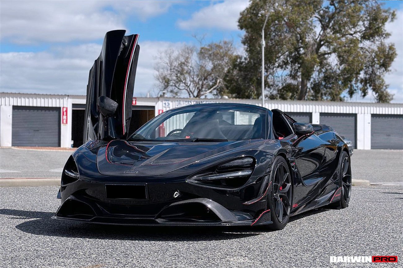 2017-2023 McLaren 720s Se²NWB Style Carbon Fiber Front Bumper Canards - DarwinPRO Aerodynamics