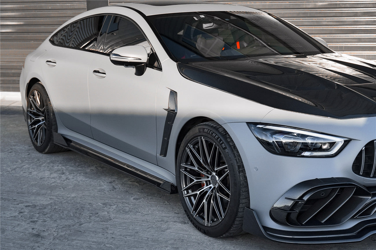 2019 - 2024 Mercedes Benz AMG GT50 GT53 GT43 4Door Coupe X290 IMP Performance Side Skirts Under Board