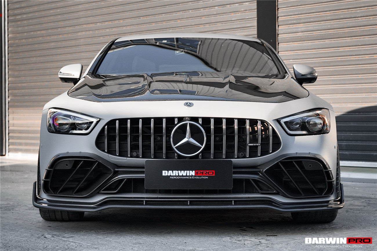 2019 - 2024 Mercedes Benz AMG GT50 GT53 GT43 4Door Coupe X290 IMP Performance Carbon Fiber Front Bumper Lip Splitter