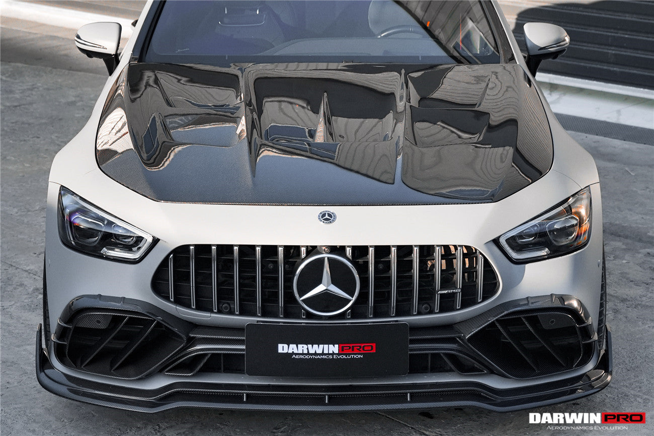 2019 - 2024 Mercedes Benz AMG GT50 GT53 GT43 4Door Coupe X290 IMP Performance Carbon Fiber Front Bumper Lip Splitter