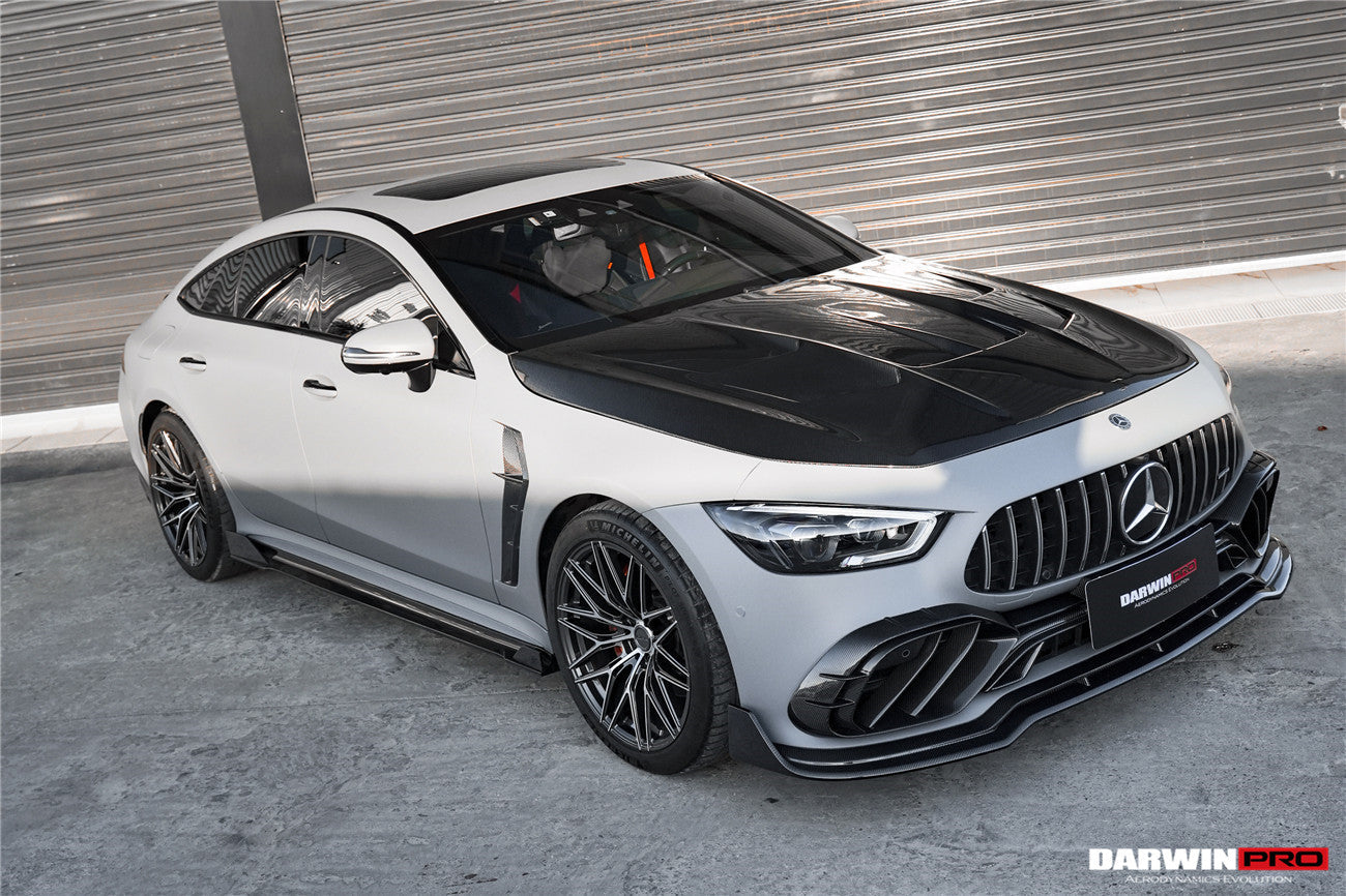 2019 - 2024 Mercedes Benz AMG GT50 GT53 GT43 4Door Coupe X290 IMP Performance Carbon Fiber Front Bumper Lip Splitter