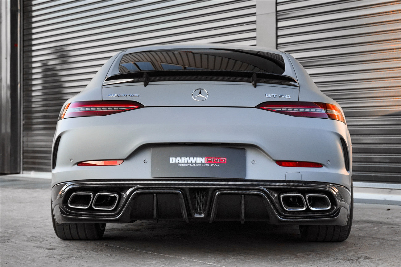 2019 - 2024 Mercedes Benz AMG GT50 GT53 GT43 4Door Coupe X290 IMP Performance Rear Diffuser With Exhaust tips