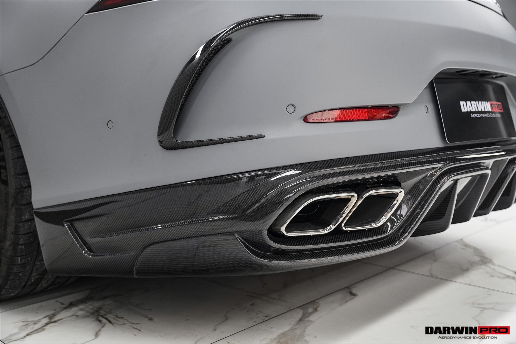 Mercedes Benz AMG GT 4Door Rear Diffuser with Exahust Tips (2019–2024)