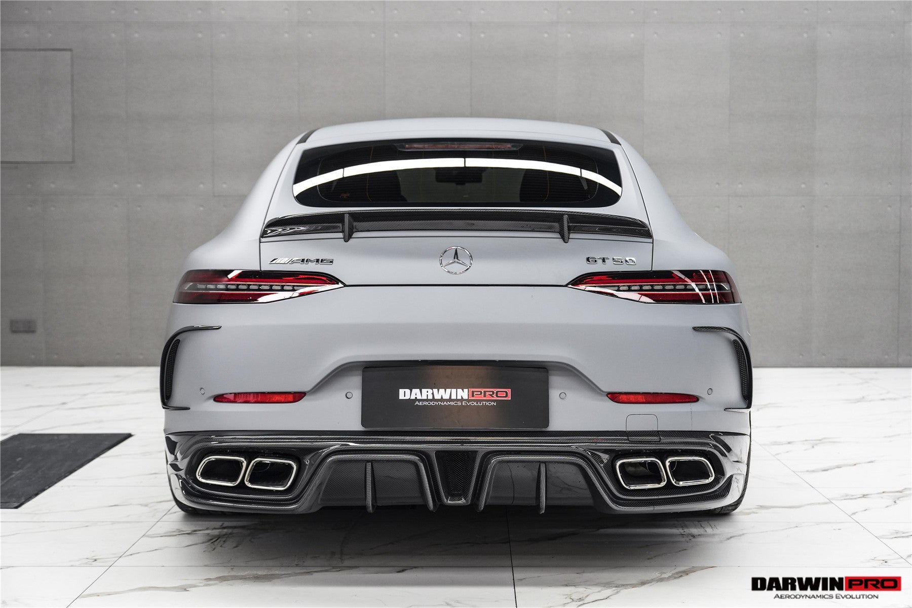 2019 - 2024 Mercedes Benz AMG GT50 GT53 GT43 4Door Coupe X290 IMP Performance Rear Diffuser With Exhaust tips