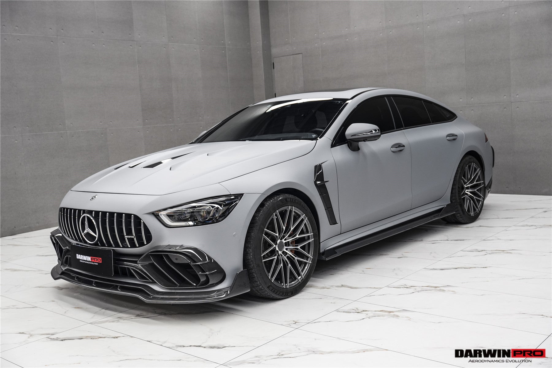 2019 - 2024 Mercedes Benz AMG GT50 GT53 GT43 4Door Coupe X290 IMP Performance Carbon Fiber Front Bumper Lip Splitter
