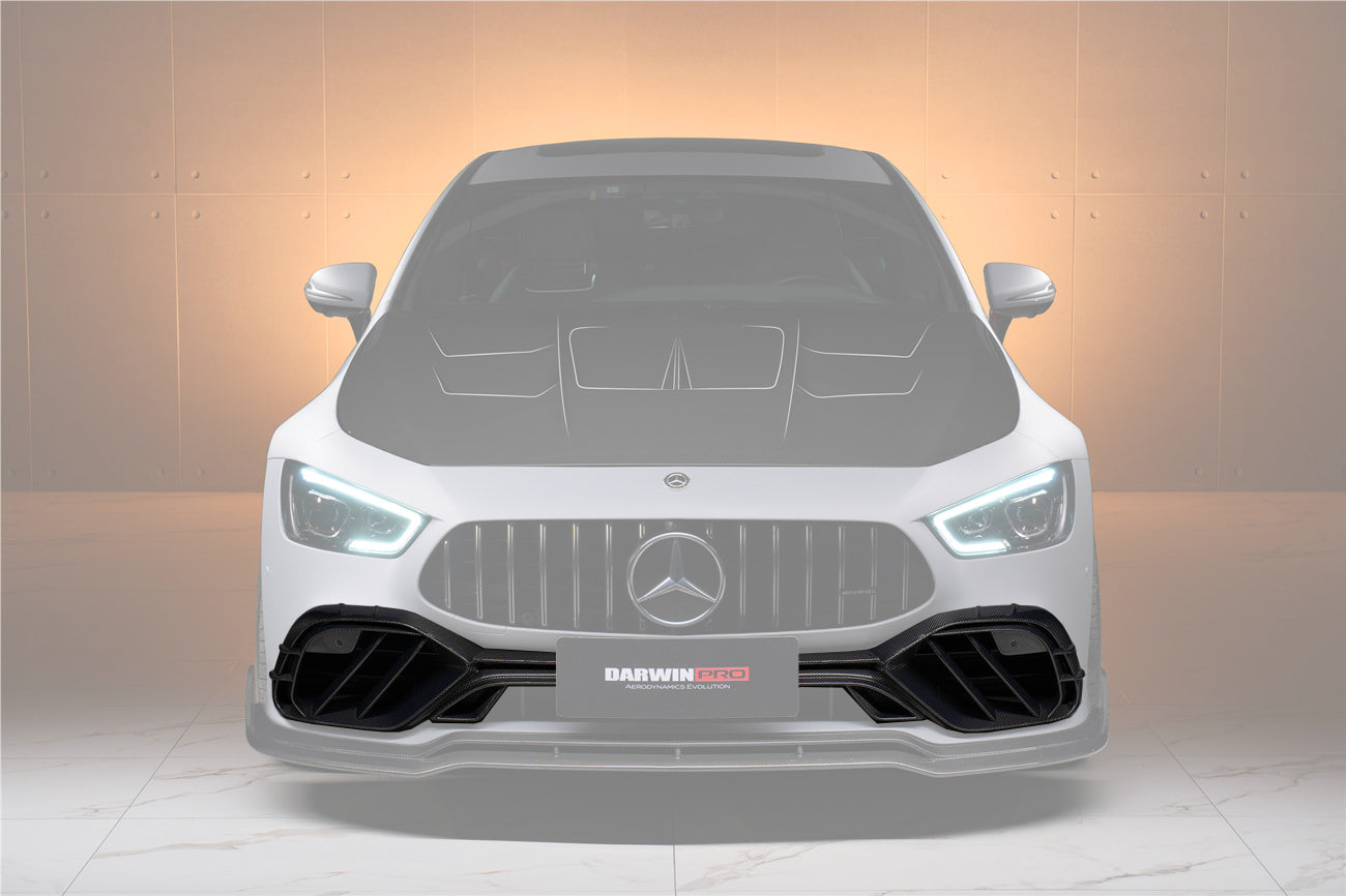 2019 - 2024 Mercedes Benz AMG GT50 GT53 GT43 4Door Coupe X290 IMP Performance Carbon Fiber Front Bumper Vent Trims