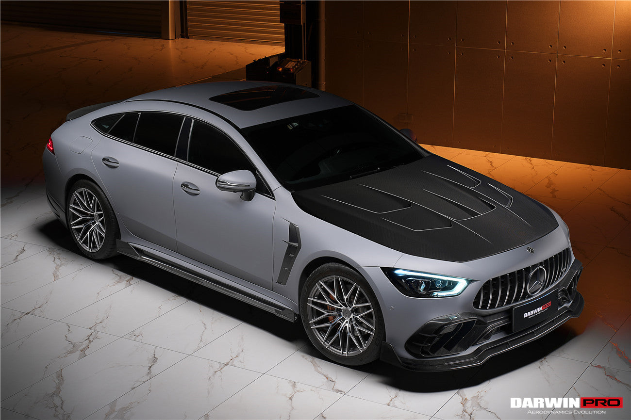 2019 - 2024 Mercedes Benz AMG GT50 GT53 GT43 4Door Coupe X290 IMP Performance Carbon Fiber Front Bumper Lip Splitter
