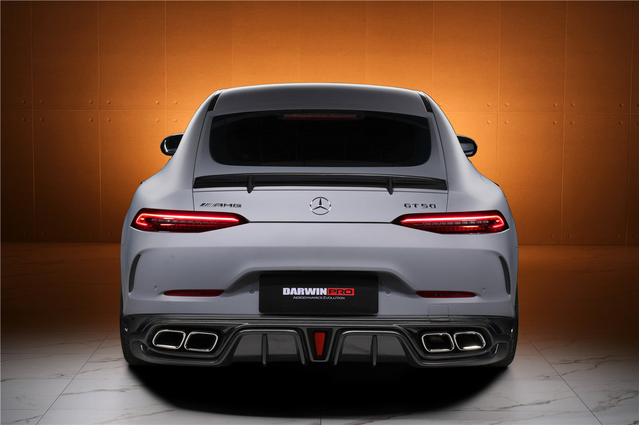 2019 - 2024 Mercedes Benz AMG GT50 GT53 GT43 4Door Coupe X290 IMP Performance Rear Diffuser With Reflector Panels & Exhaust tips