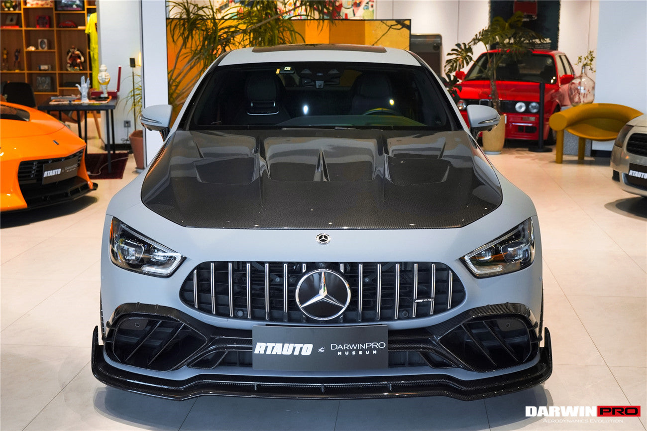 2019 - 2024 Mercedes Benz AMG GT50 GT53 GT43 4Door Coupe X290 IMP Performance Carbon Fiber Front Bumper Lip Splitter