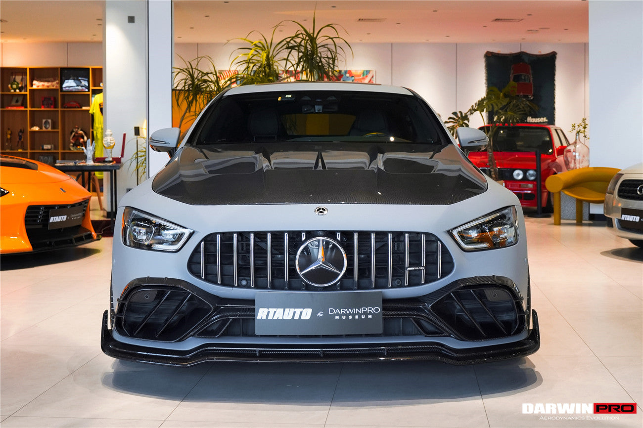 2019 - 2024 Mercedes Benz AMG GT50 GT53 GT43 4Door Coupe X290 IMP Performance Carbon Fiber Front Bumper Lip Splitter