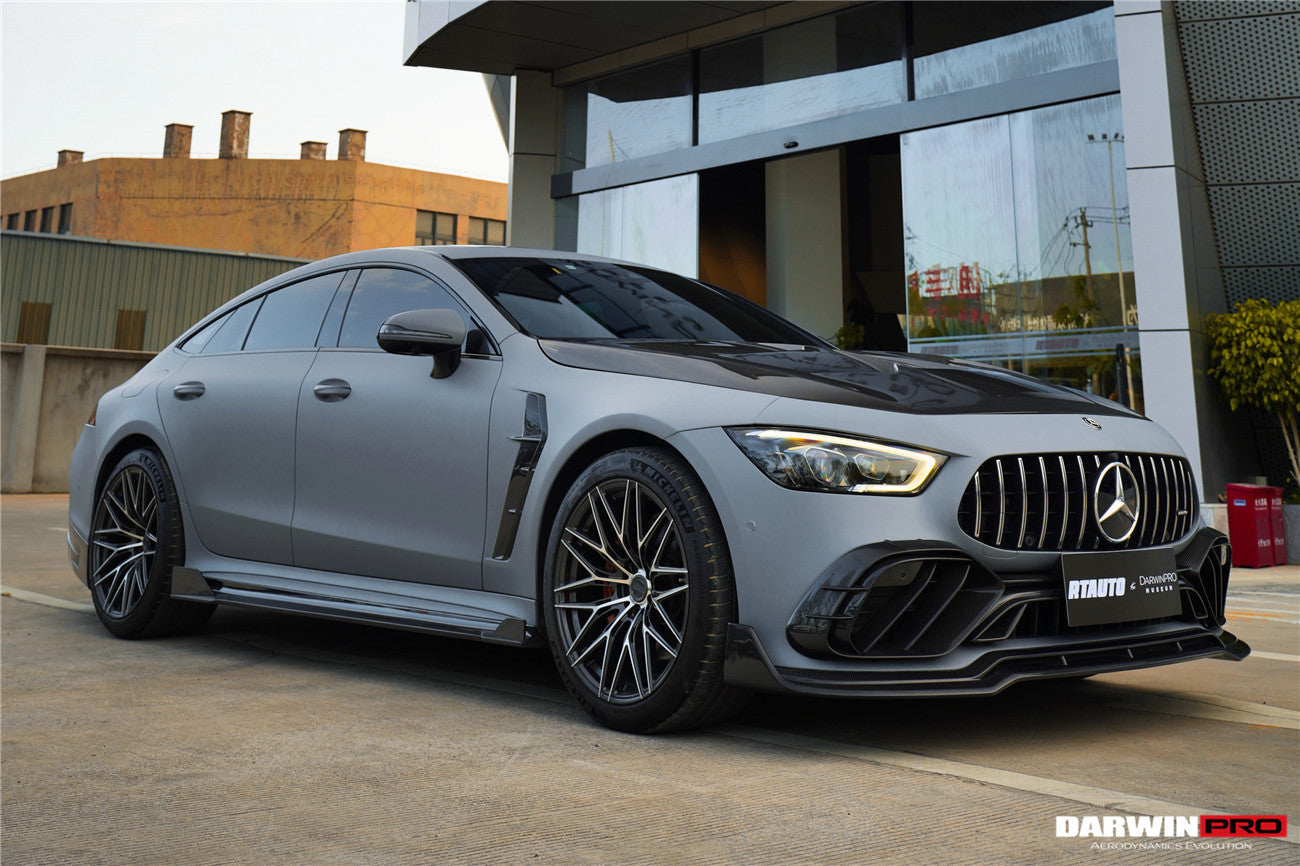2019 - 2024 Mercedes Benz AMG GT50 GT53 GT43 4Door Coupe X290 IMP Performance Carbon Fiber Front Bumper Lip Splitter