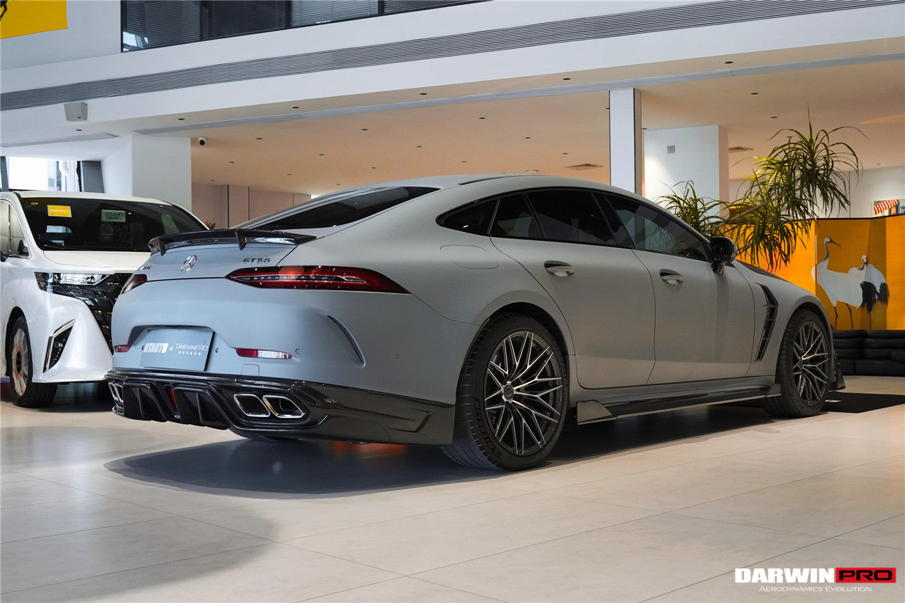 2019 - 2024 Mercedes Benz AMG GT50 GT53 GT43 4Door Coupe X290 IMP Performance Rear Diffuser With Reflector Panels & Exhaust tips