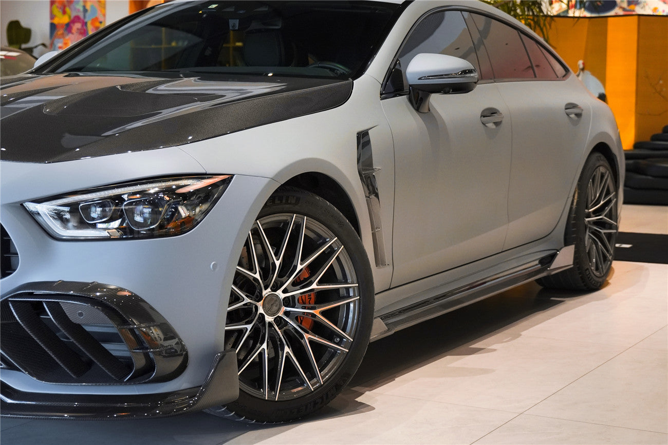2019 - 2024 Mercedes Benz AMG GT50 GT53 GT43 4Door Coupe X290 IMP Performance Side Skirts Under Board
