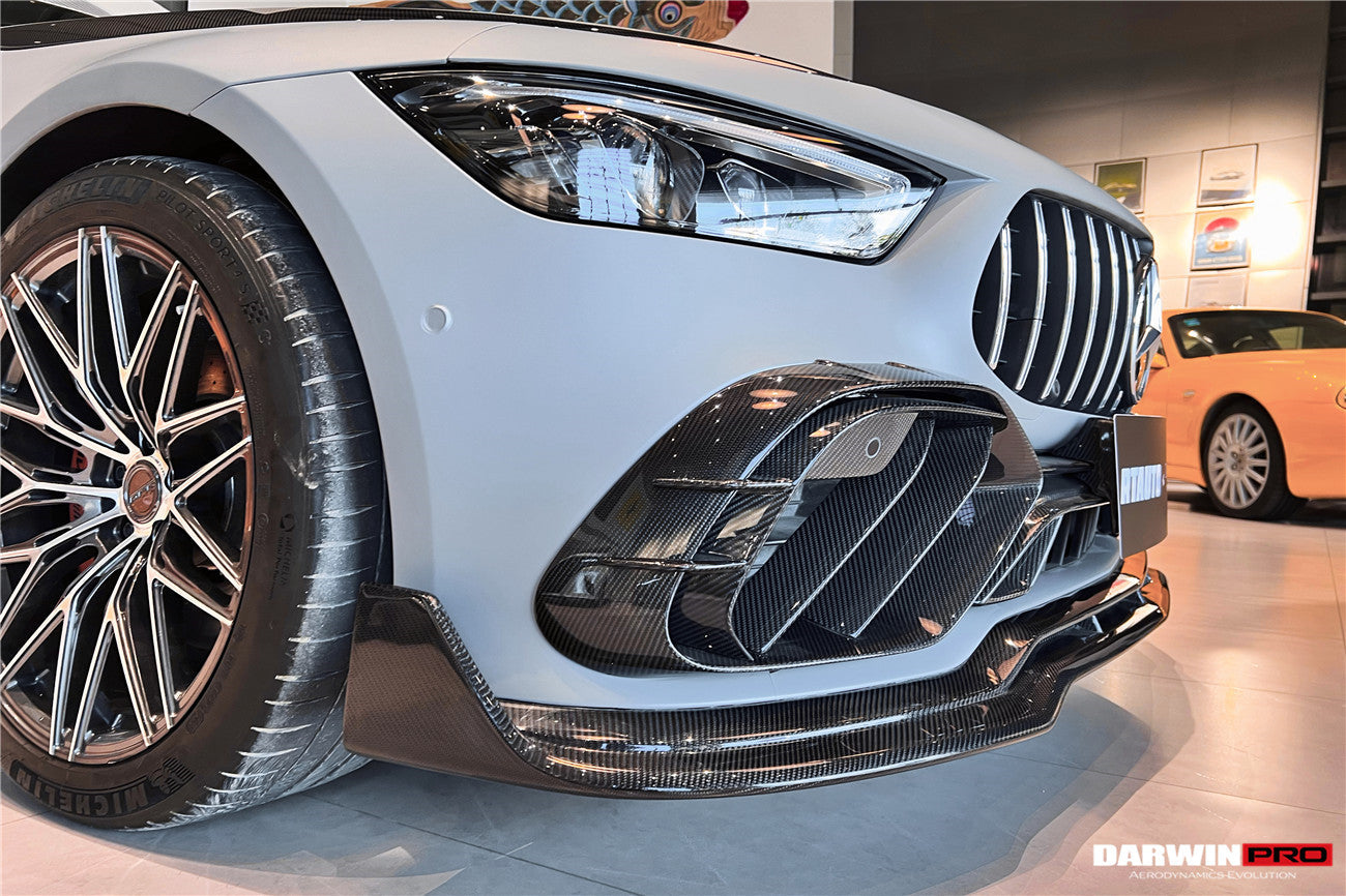 2019 - 2024 Mercedes Benz AMG GT50 GT53 GT43 4Door Coupe X290 IMP Performance Carbon Fiber Front Bumper Lip Splitter