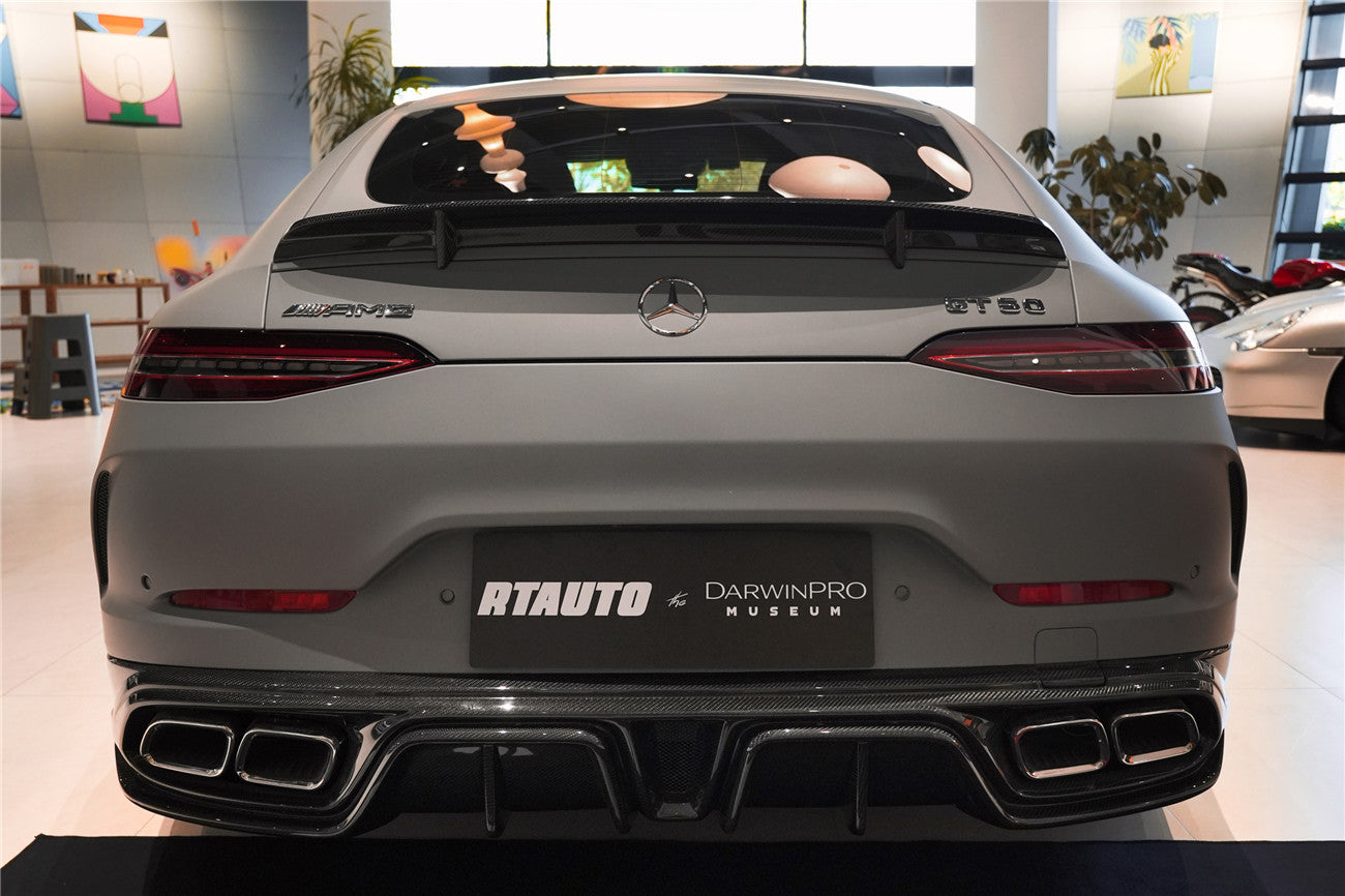 2019 - 2024 Mercedes Benz AMG GT50 GT53 GT43 4Door Coupe X290 IMP Performance Rear Diffuser With Exhaust tips