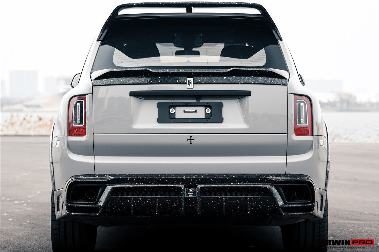 2018 - 2024 Rolls-Royce Cullinan BKSS Style Carbon Fiber Rear Lip Diffuser
