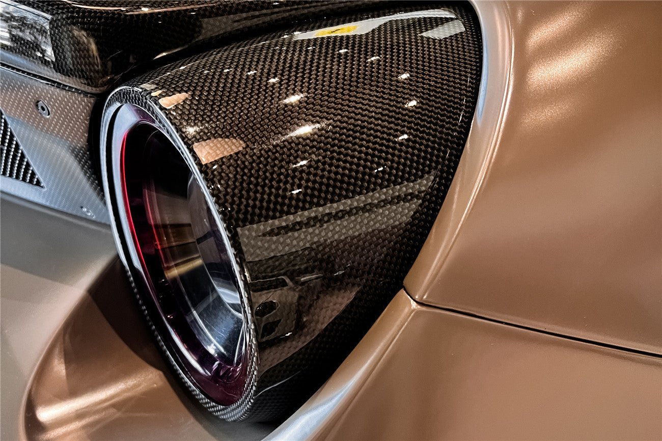2015-2020 Ferrari 488 GTB & Spider BKSS Style Tail Light Covers - DarwinPRO Aerodynamics