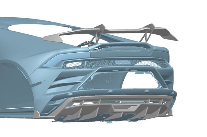 2019 - 2025 Lamborghini Huracan EVO AD Style Dry Carbon Rear Diffuser