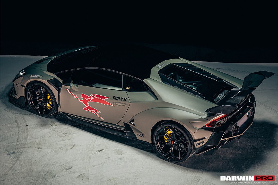 Lamborghini Huracan Coupe BKSSII Style Rear Wide Fender Flares 2015-2023
