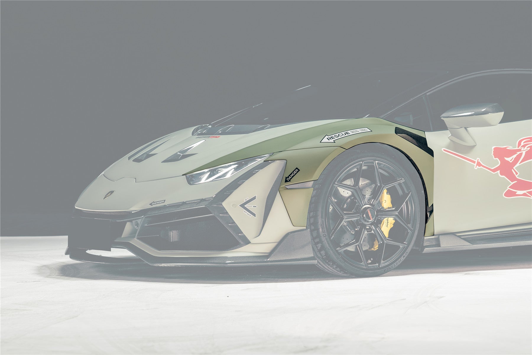 2015 - 2025 Lamborghini Huracan LP610 & LP580 & EVO & Tecnica BKSSII Style Front Wide Fender