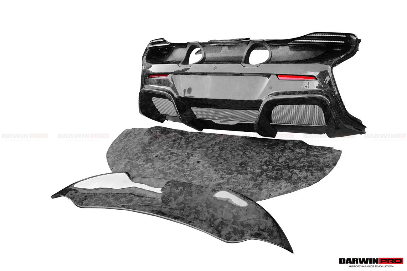 2011 - 2017 McLaren 650S 625C MP4 12C  675LT Style Dry Carbon Fiber Rear Body Kit