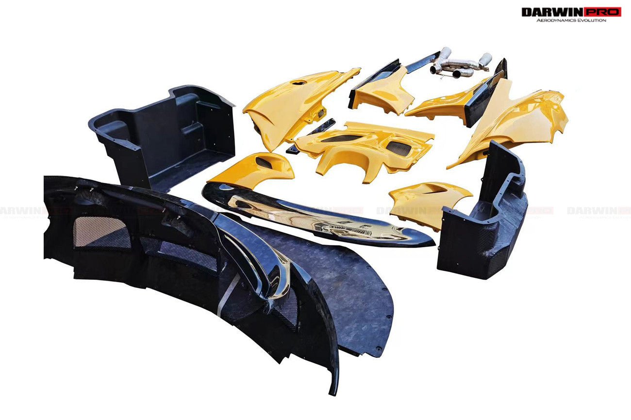 2011 - 2017 McLaren 650S 625C MP4 12C  675LT Style Dry Carbon Fiber Rear Body Kit
