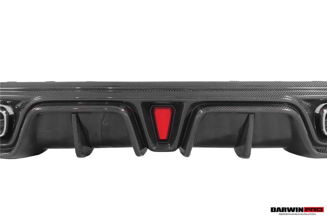 Mercedes Benz AMG GT 4Door Rear Diffuser with Reflector Panel Exahust Tips (2019–2024)