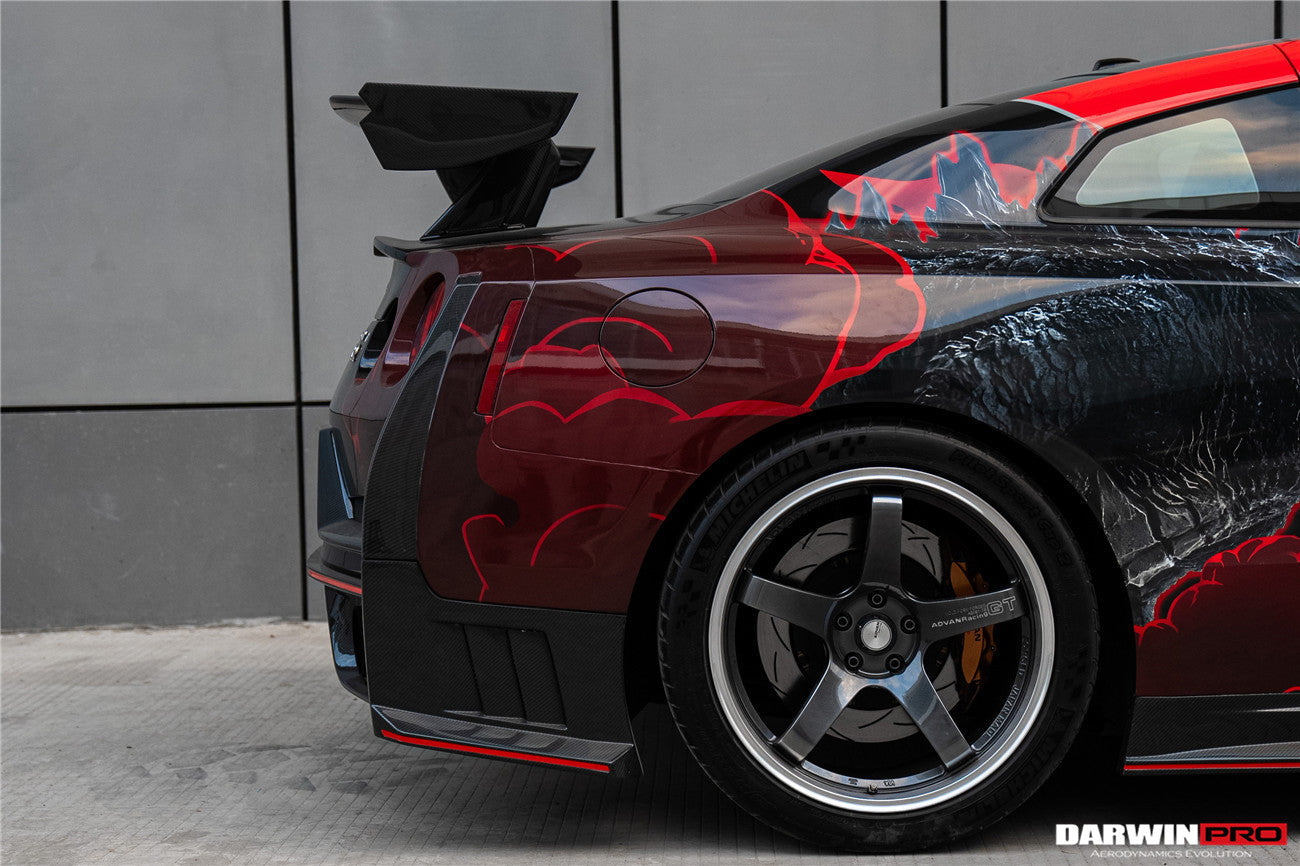 2008 - 2024 Nissan GTR R35 CBA/DBA/EBA 2024-Nismo Style Part Carbon Fiber Rear Bumper With Black Light