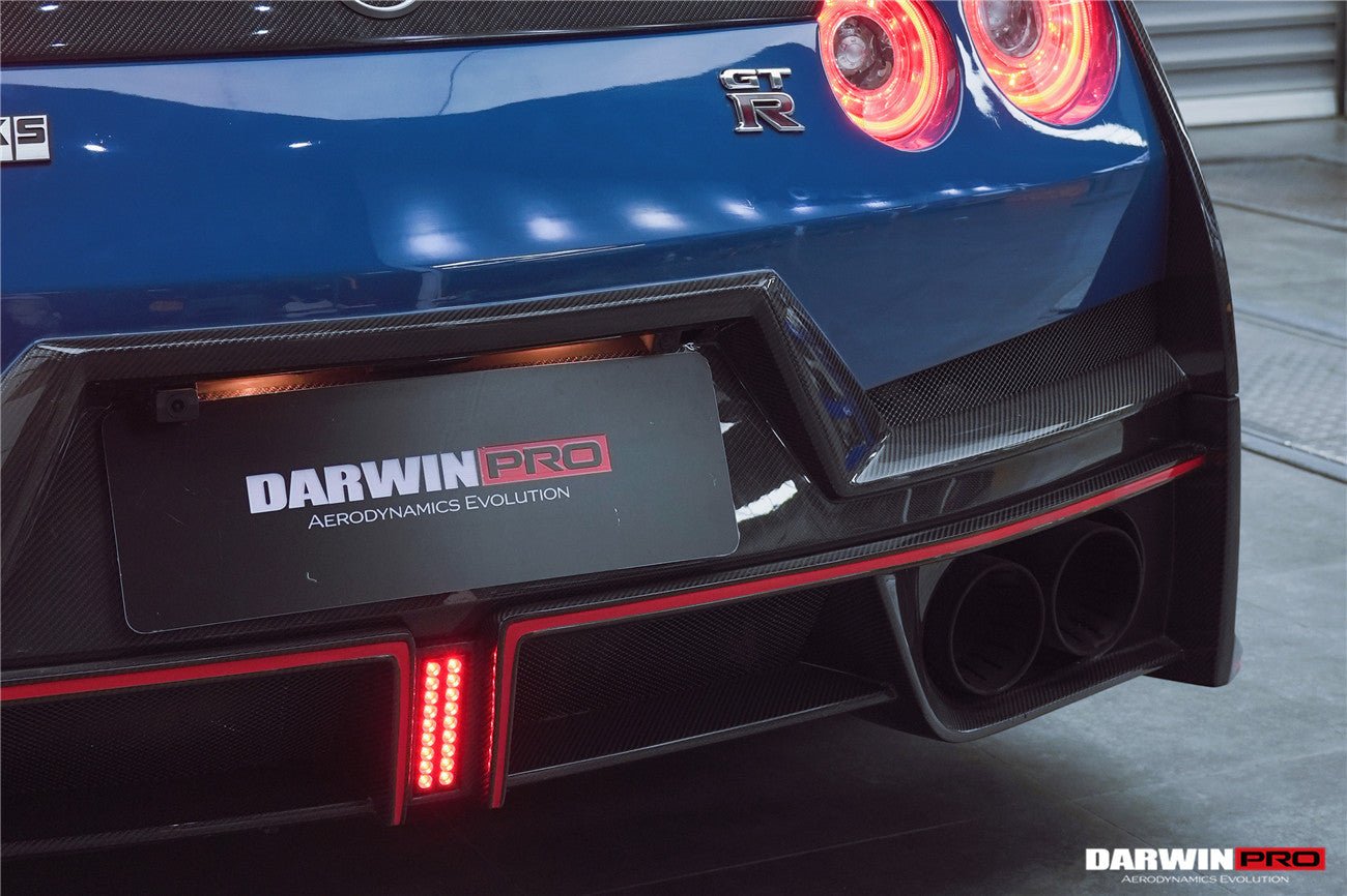 2008 - 2024 Nissan GTR R35 CBA/DBA/EBA 2024-Nismo Style Part Carbon Fiber Rear Bumper With Black Light