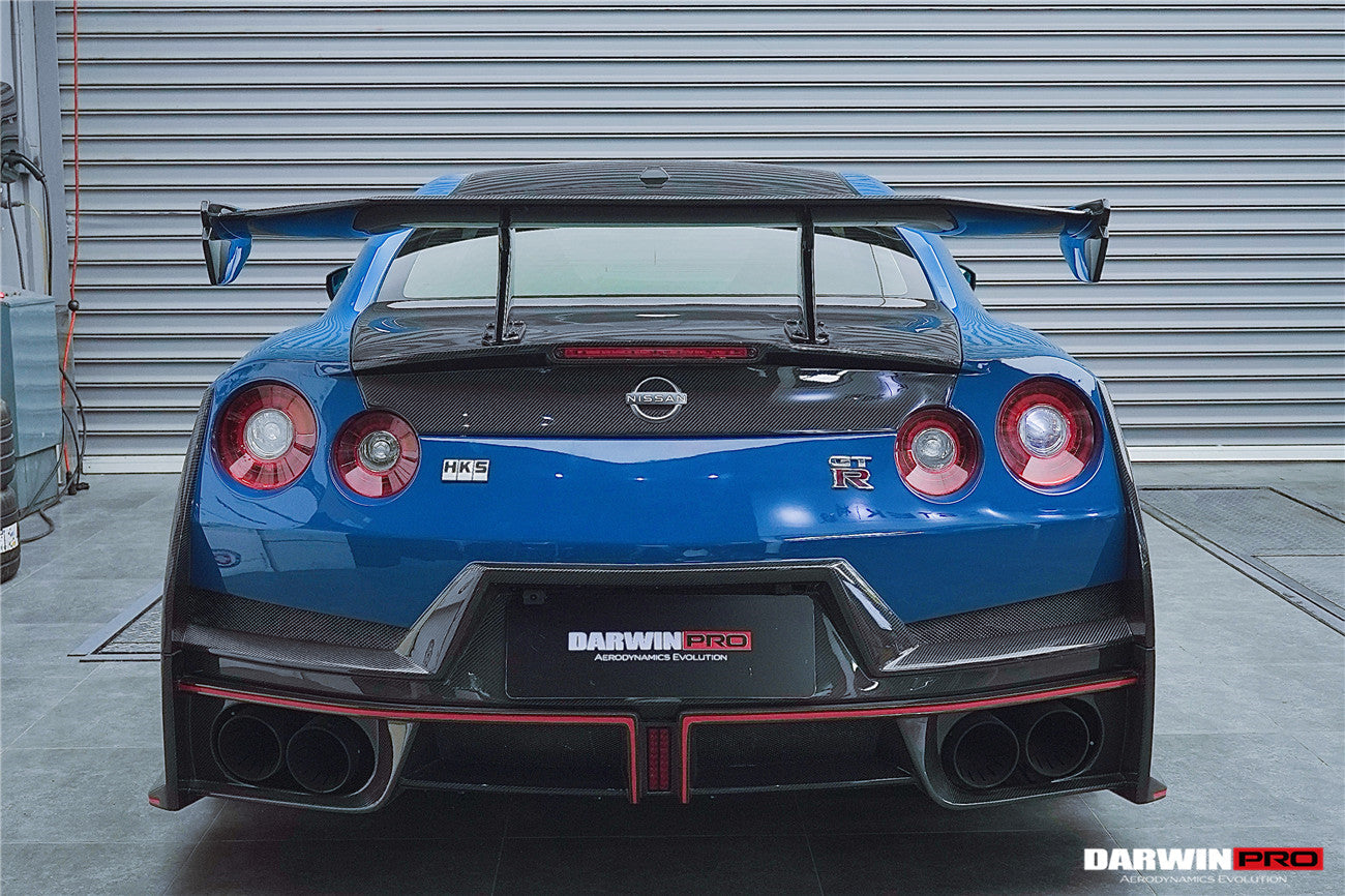 2008 - 2024 Nissan GTR R35 CBA/DBA/EBA 2024-Nismo Style Part Carbon Fiber Rear Bumper With Black Light