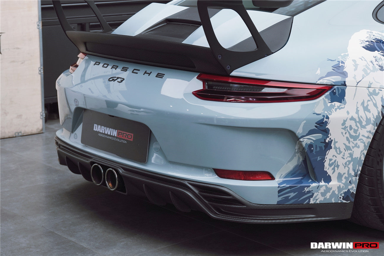 2017 - 2019 Porsche 911 991.2 GT3 Only BKSS Style Carbon Fiber Rear Lip Diffuser