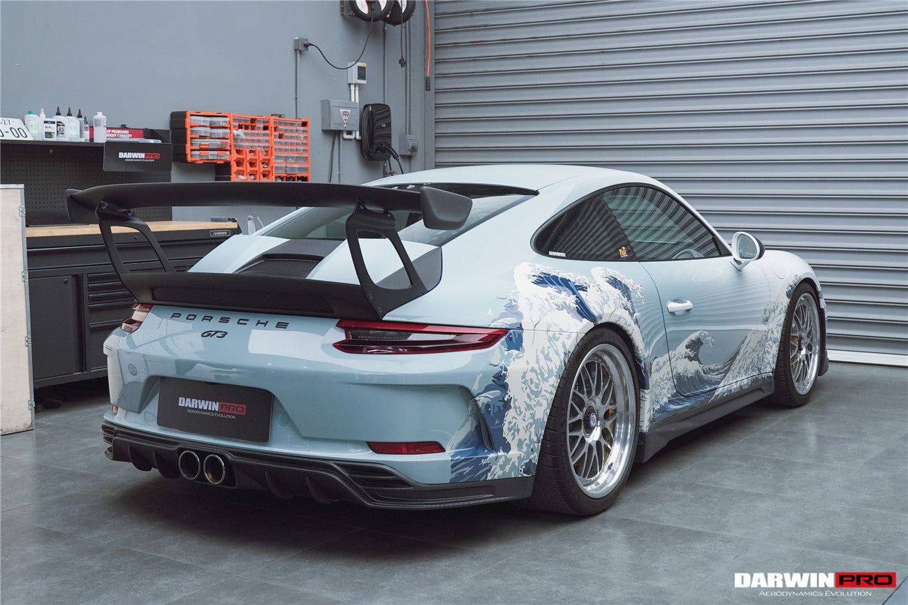 2017 - 2019 Porsche 911 991.2 GT3 Only BKSS Style Carbon Fiber Rear Lip Diffuser
