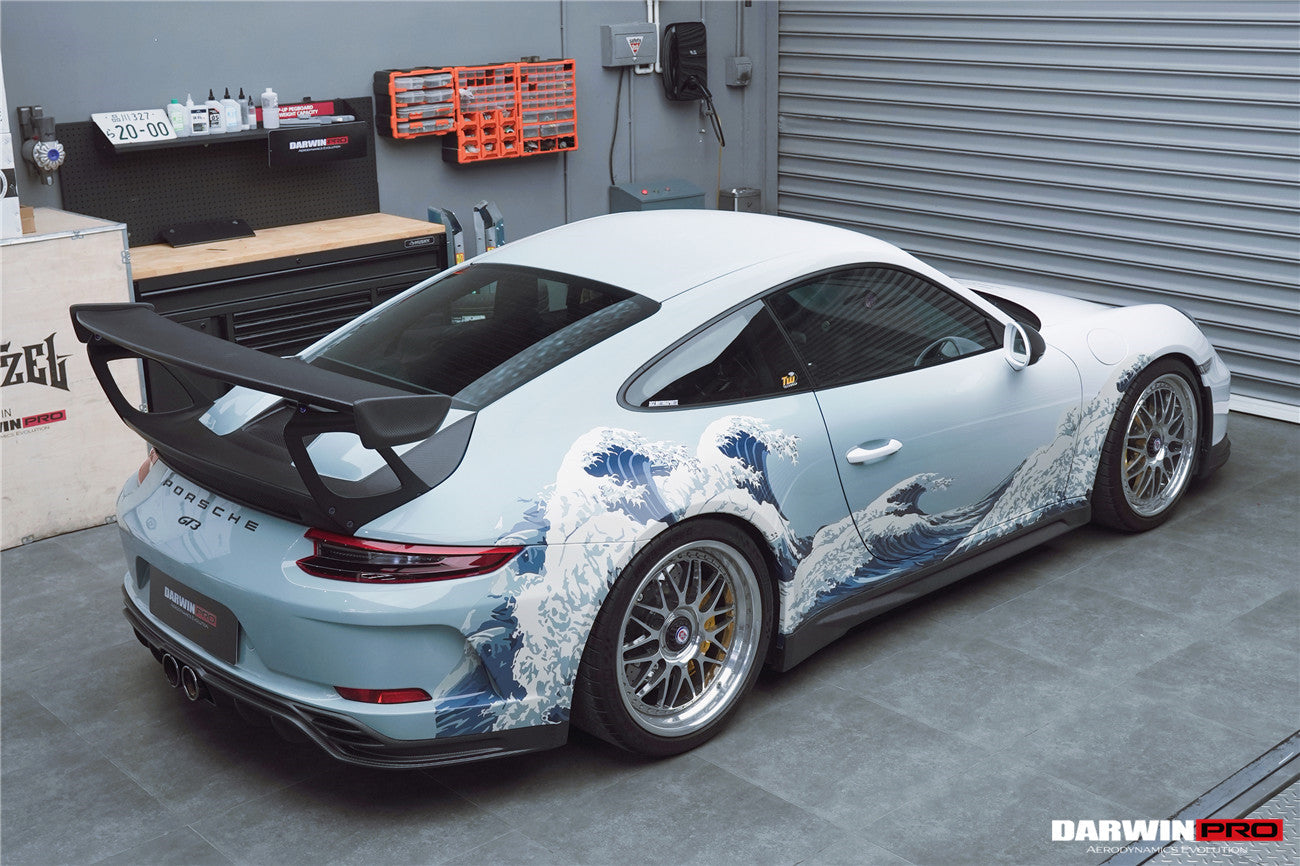 2017 - 2019 Porsche 911 991.2 GT3 Only BKSS Style Carbon Fiber Rear Lip Diffuser