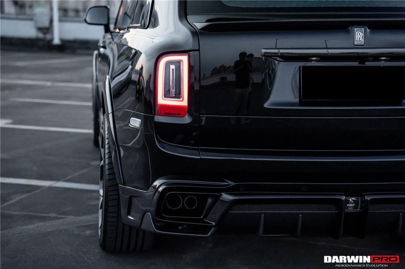 2018 - 2024 Rolls-Royce Cullinan BKSS Style Carbon Fiber Rear Lip Diffuser