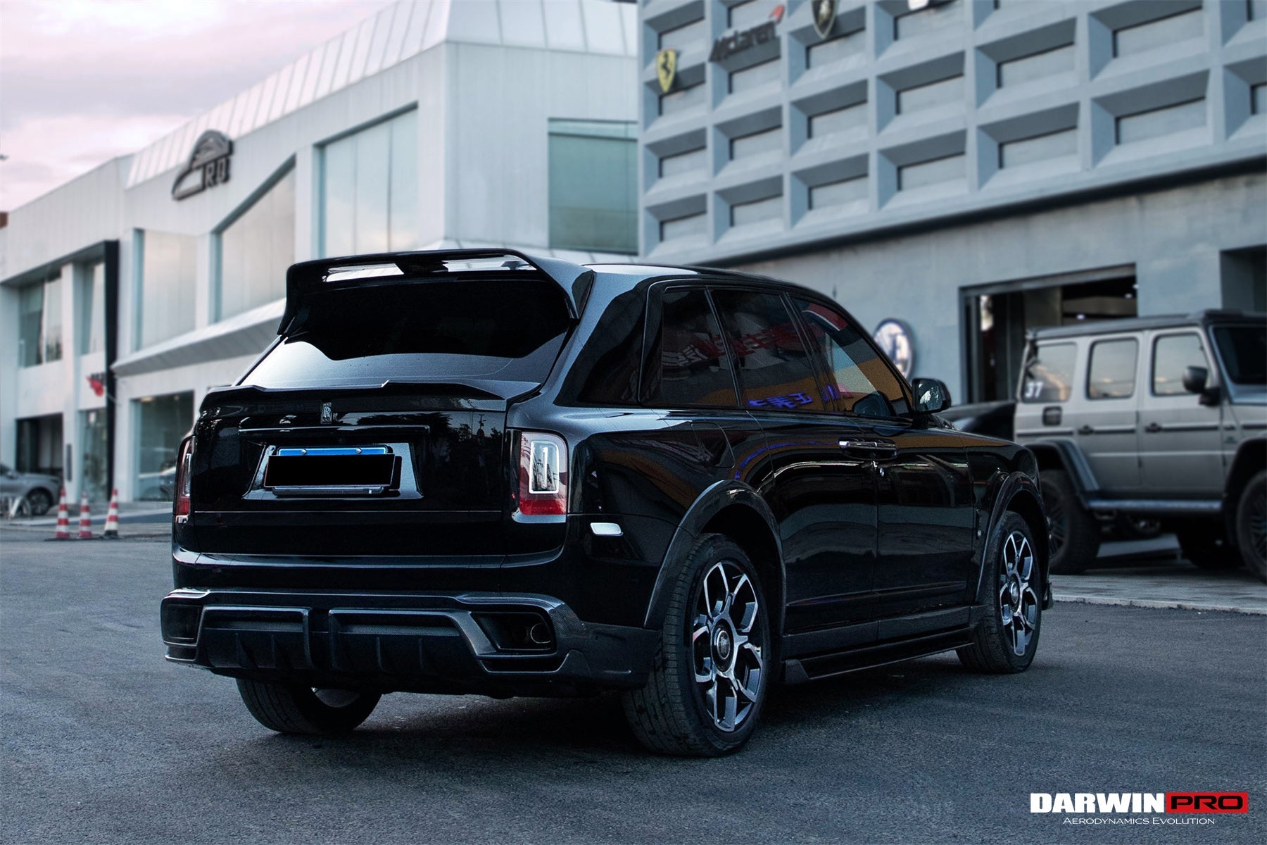 2018 - 2024 Rolls-Royce Cullinan BKSS Style Carbon Fiber Roof Spoiler