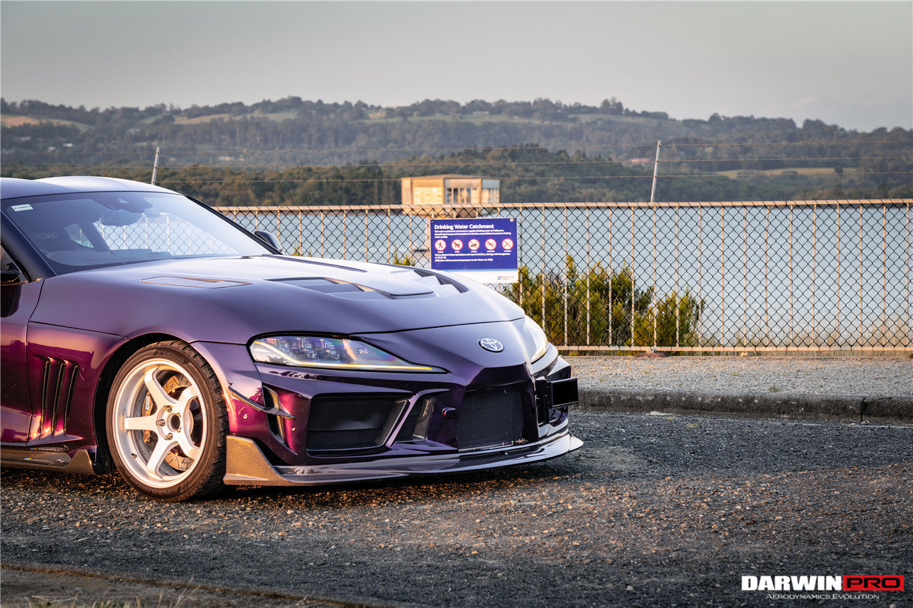 2019 - 2025 Toyota GR Supra (J29 & DB) A90 A91 BKSSII Style Partial Carbon Fiber Front Bumper