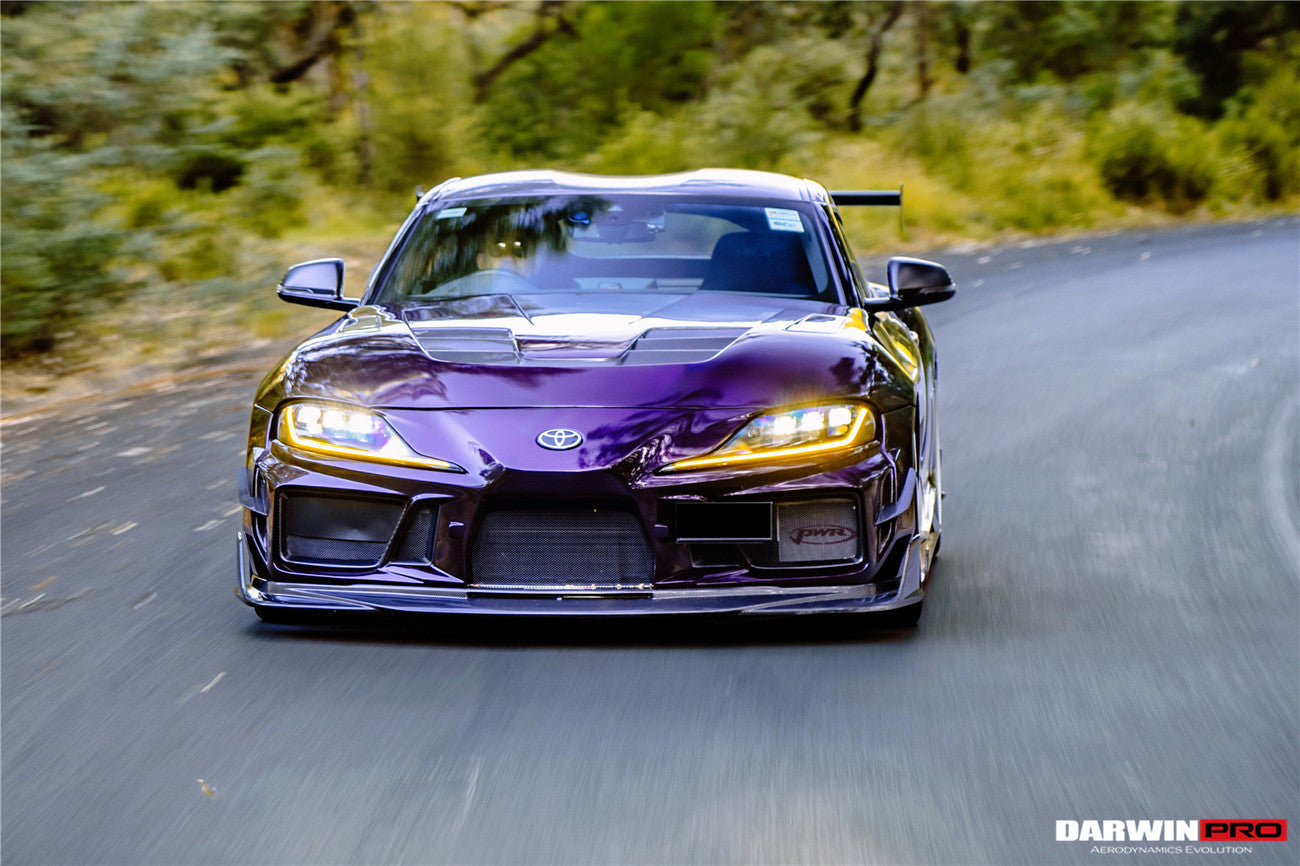 2019 - 2025 Toyota GR Supra (J29 & DB) A90 A91 BKSSII Style Partial Carbon Fiber Front Bumper