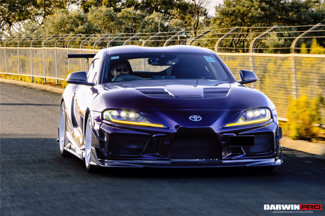 2019 - 2025 Toyota GR Supra (J29 & DB) A90 A91 BKSSII Style Partial Carbon Fiber Front Bumper
