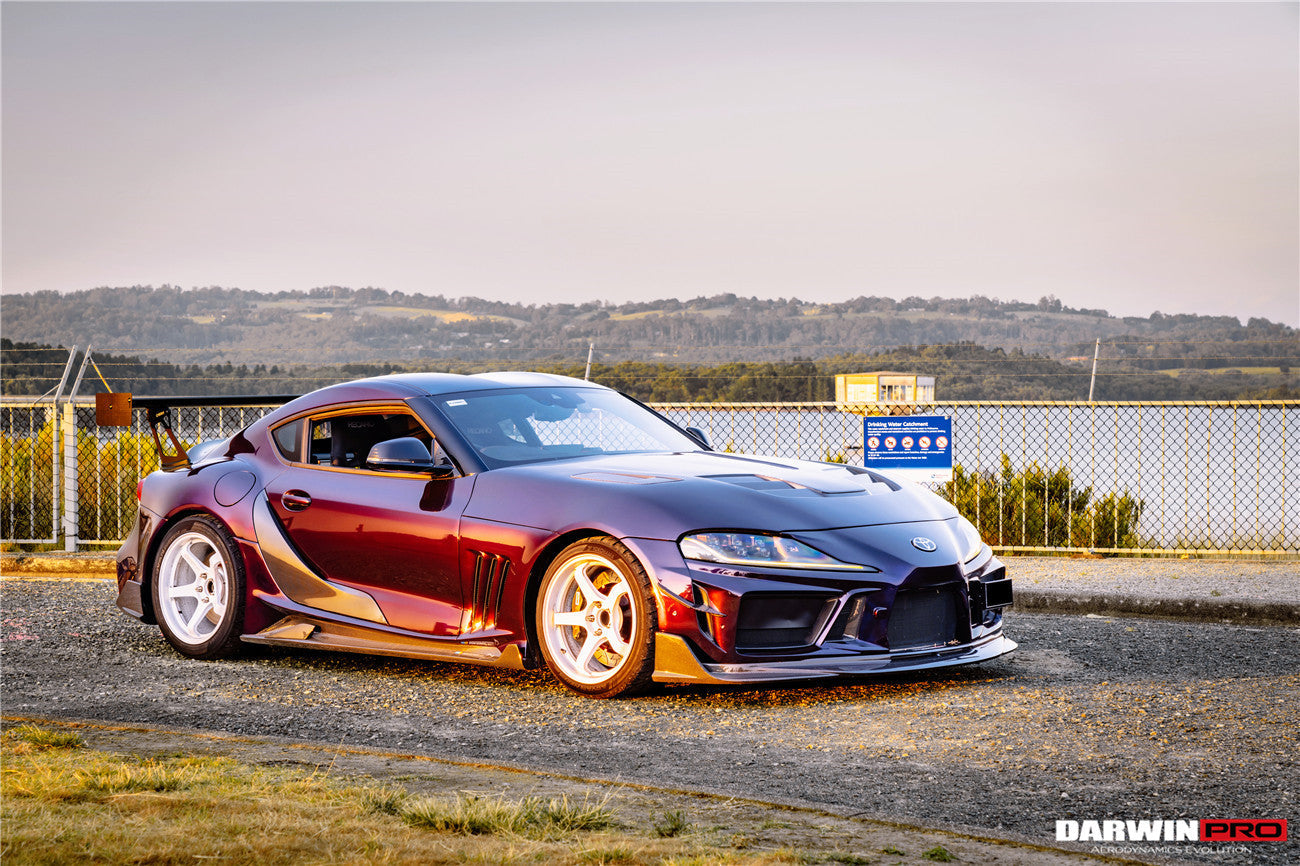 2019 - 2025 Toyota GR Supra (J29 & DB) A90 A91 BKSSII Style Partial Carbon Fiber Front Bumper