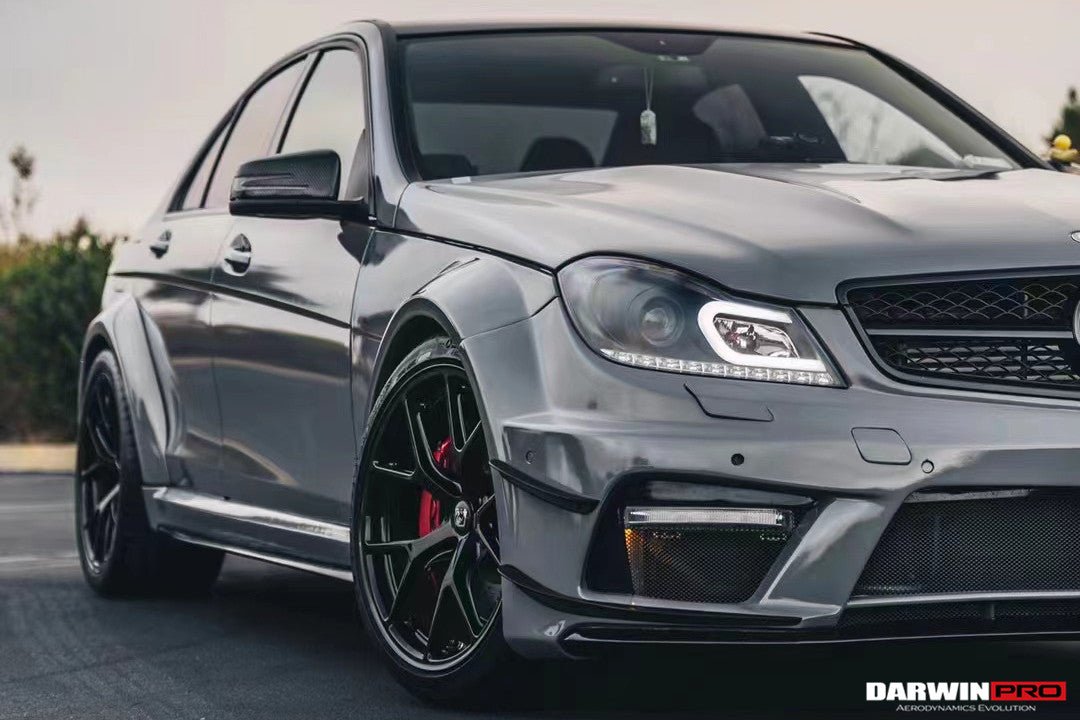 2012 - 2014 Mercedes Benz W204 C Class Sedan BKSS Style Wide Full Body Kit