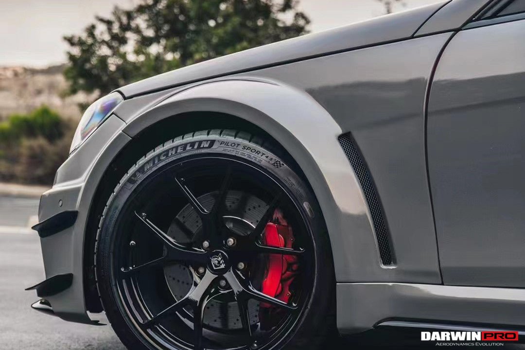 2012 - 2014 Mercedes Benz W204 C Class Sedan BKSS Style Wide Full Body Kit