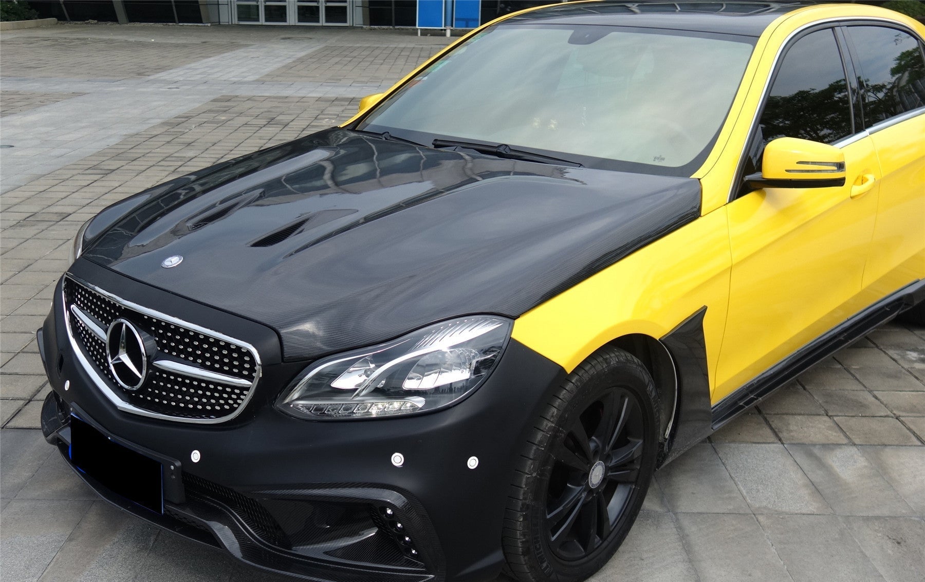 2014 - 2016 Mercedes Benz E Class W212 BKSS Style Hood