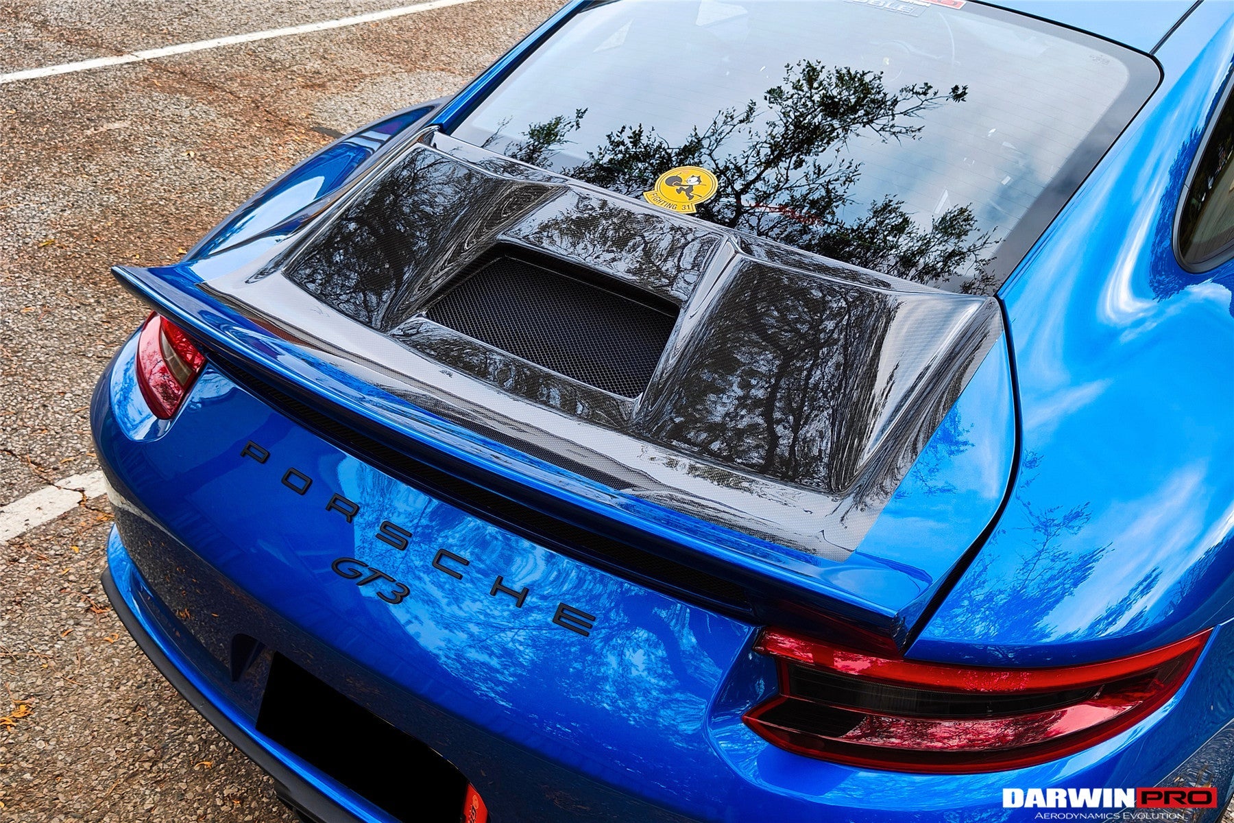 2017 - 2019 Porsche 911 991.2 GT3 Only GT2RS Style Ducktail Spoiler with LED Light