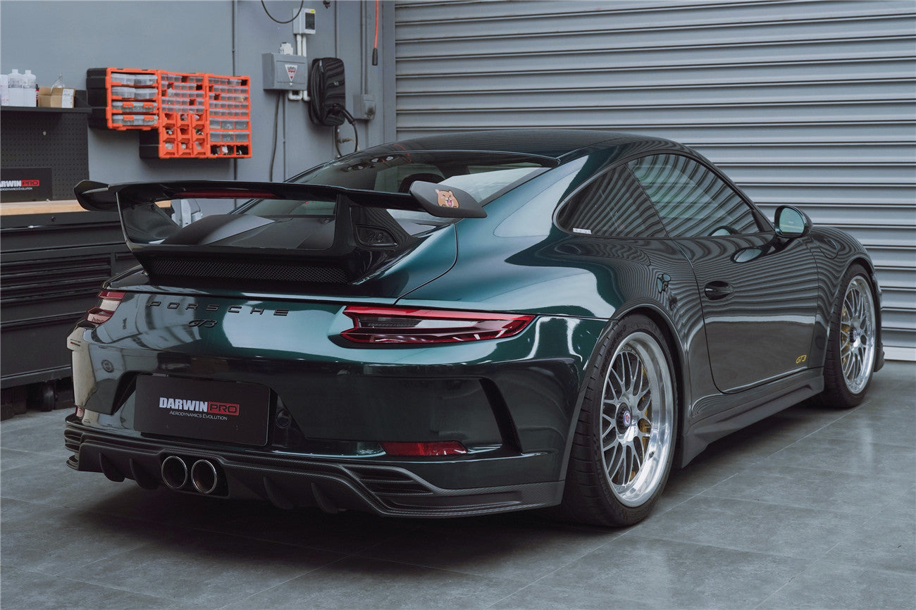 2017 - 2019 Porsche 911 991.2 GT3 Only BKSS Style Carbon Fiber Rear Lip Diffuser