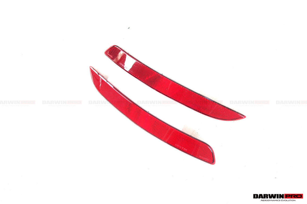 2019 - 2024 Porsche 911 992 Carrera & S & 4 & 4S & Targa & Cabriolet GT3 Style Rear Bumper Red Reflector Panels 