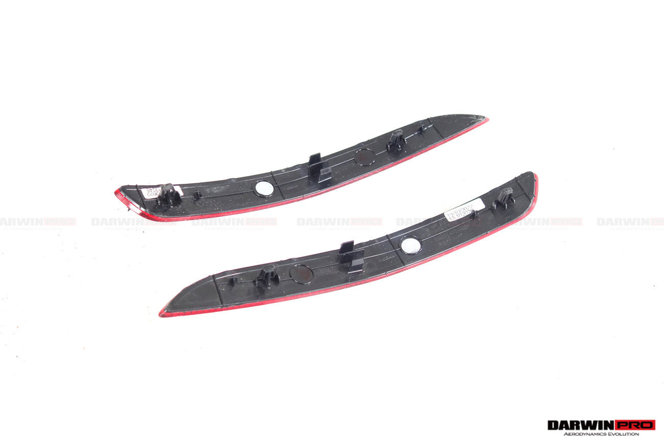 2019 - 2024 Porsche 911 992 Carrera & S & 4 & 4S & Targa & Cabriolet GT3 Style Rear Bumper Red Reflector Panels 