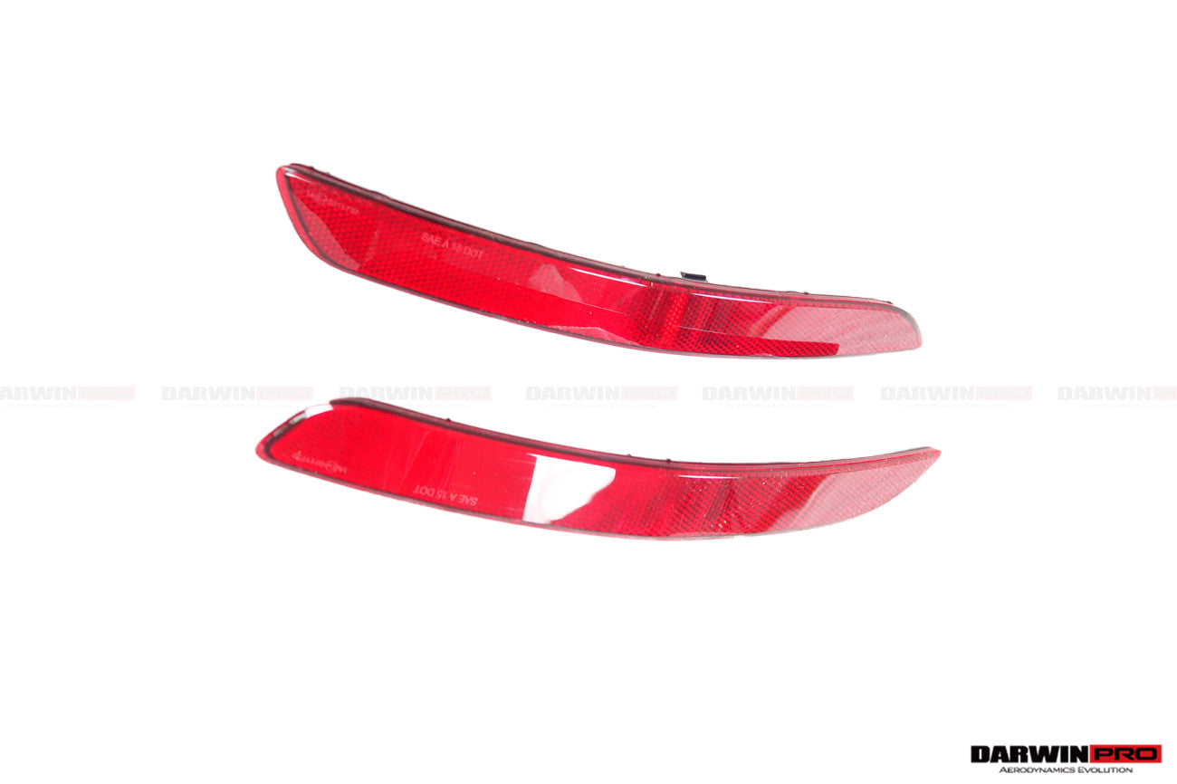 2019 - 2024 Porsche 911 992 Carrera & S & 4 & 4S & Targa & Cabriolet GT3 Style Rear Bumper Red Reflector Panels 