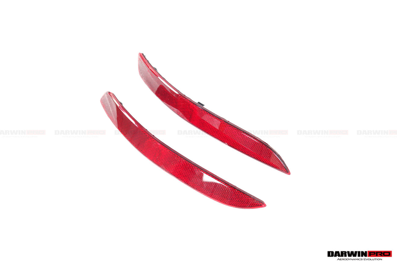 2019 - 2024 Porsche 911 992 Carrera & S & 4 & 4S & Targa & Cabriolet GT3 Style Rear Bumper Red Reflector Panels 