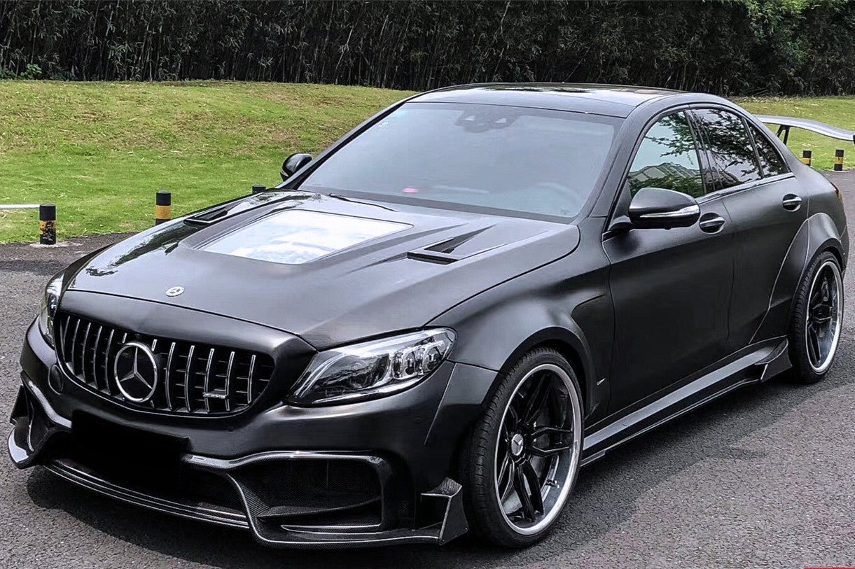 2015 - 2021 Mercedes Benz W205 C63 & S AMG Sedan IMP Performance Partial Carbon Fiber Full Body Kit
